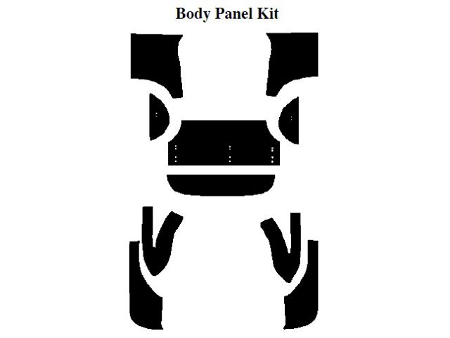 Chevy Insulation, QuietRide, AcoustiShield, Body Panel Kit,Coupe, 1957