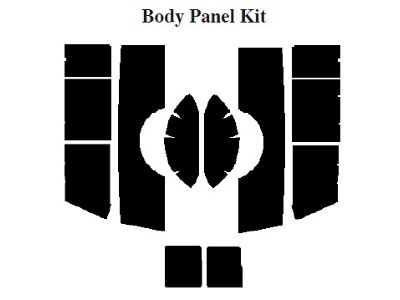 Chevy Insulation, QuietRide, AcoustiShield, Body Panel Kit,Panel Delivery Truck, 1955-1959 (Panel Delivery)