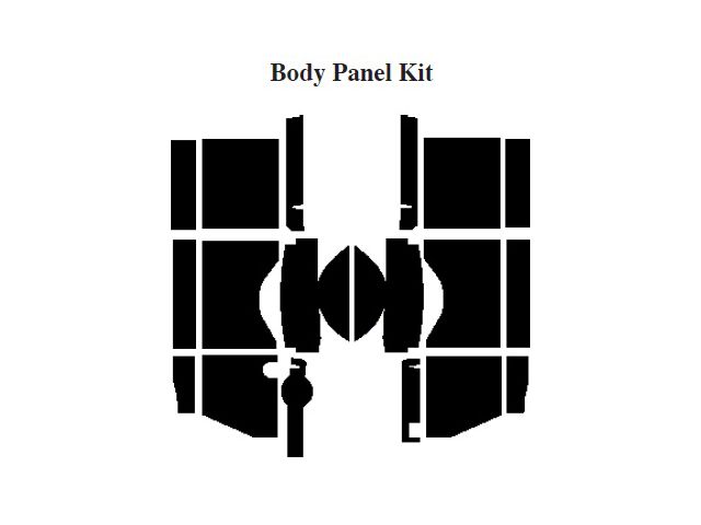 Chevy Insulation, QuietRide, AcoustiShield, Body Panel Kit,Panel Delivery Truck, 1967-1972 (Panel Delivery)