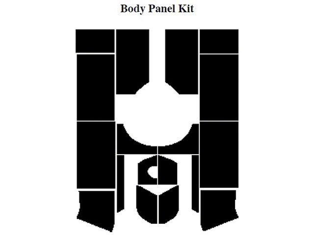 Chevy Insulation, QuietRide, AcoustiShield, Body Panel Kit,Sedan Delivery, 1959-1960