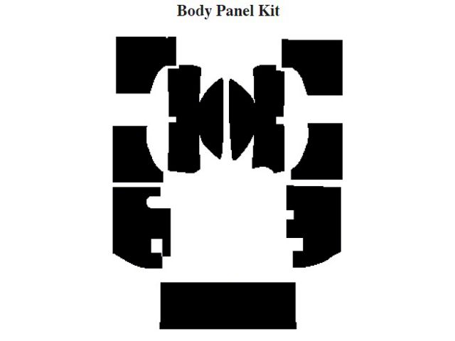 Chevy Insulation, QuietRide, AcoustiShield, Body Panel Kit,Suburban, 1967-1972 (Suburban)