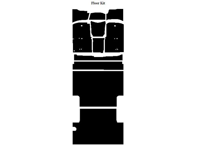 Chevy Insulation, QuietRide, AcoustiShield, Front Floor Kit, Panel Delivery Truck, 1967-1972 (Panel Delivery)