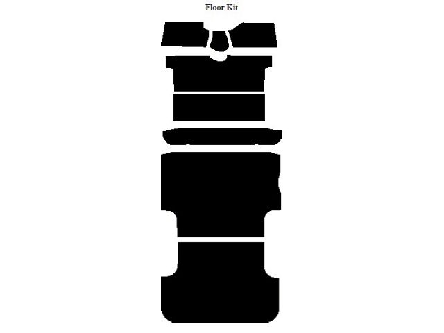 Chevy Insulation, QuietRide, AcoustiShield, Front Floor Kit, Suburban, 1955-1959 (Suburban)