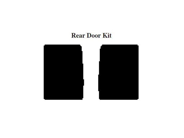 Chevy Insulation, QuietRide, AcoustiShield, Rear Door Kit, Panel Delivery Truck, 1954-1955 (Panel Delivery)