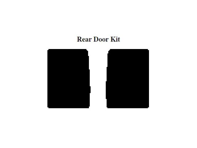 Chevy Insulation, QuietRide, AcoustiShield, Rear Door Kit, Suburban, 1955-1959 (Suburban)