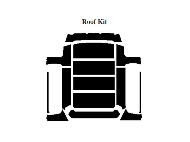 Chevy Insulation, QuietRide, AcoustiShield, Roof Kit, Blazer, 1967-1972