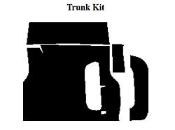 QuietRide Solutions Insulation, AcoustiShield, Trunk Kit, Coupe (1957 Chevy Bel Air; 1957 Chevy 210)