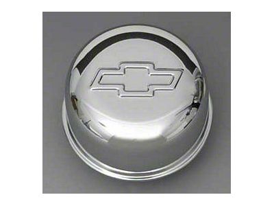 Intake Oil Fill Tube Cap,Chrome, Push-In,Bowtie Logo,55-72