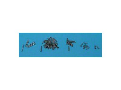 Interior Garnish Molding Trim Screw Set, 2-Door Hardtop (55-57 Chevy Bel Air; 55-57 Chevy 210)