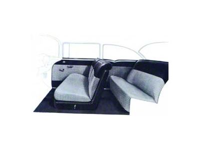 Chevy Interior Package Kit, 150 2-Door Sedan, 1955, Gray/Black Interior