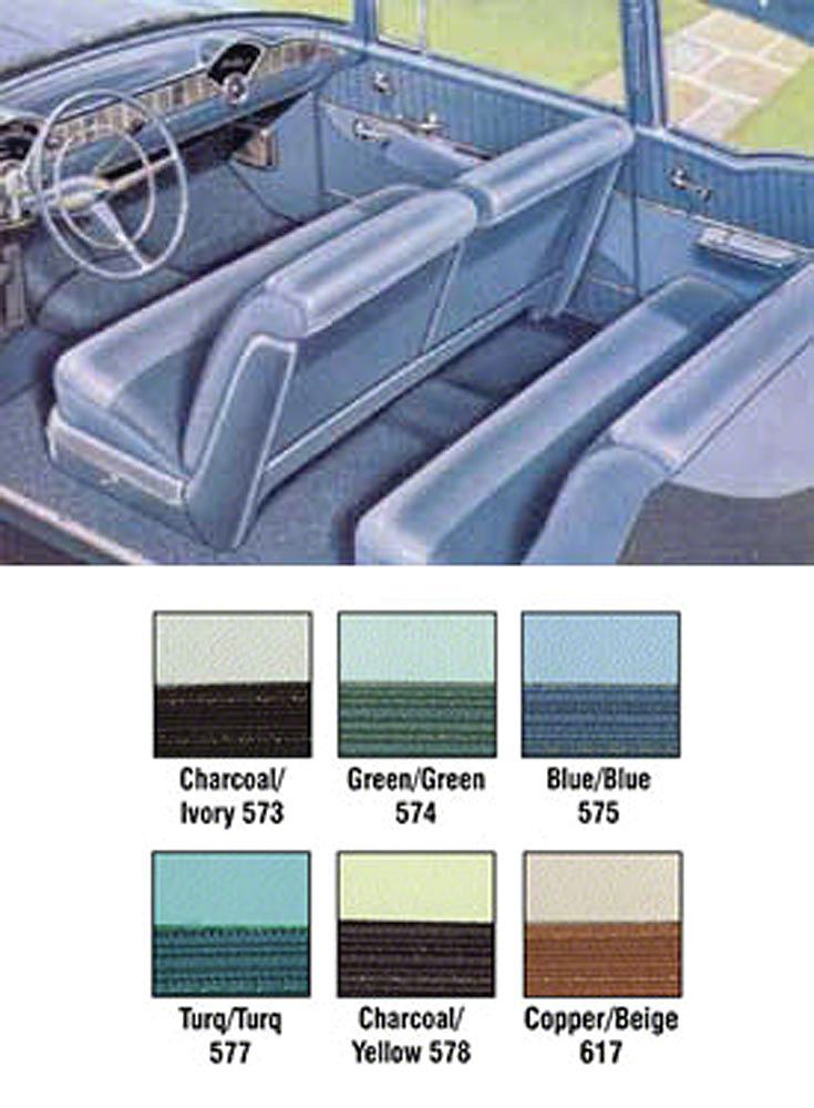 Ecklers Chevy Seat Cover Set, 2-Door Sedan, Bel Air, 1956 Ecklers Chevy Seat Cover Set, 2-Door Sedan, Bel Air, 1956