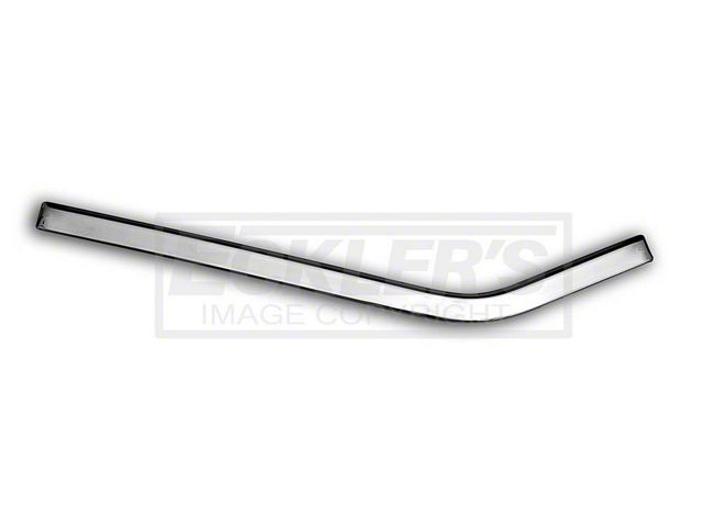 Chevy Interior Side Panel Trim, Stainless Steel, Right Upper Rear, Convertible, 1957 (Bel Air, Convertible)