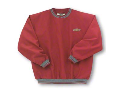 Chevy Jacket, Microfiber Windbreaker Striped, Red