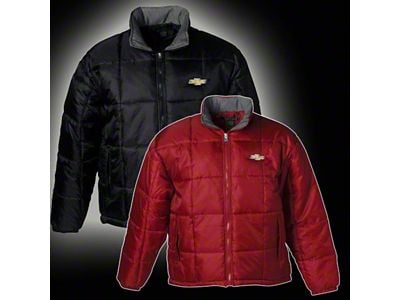 Chevy Jacket, Quilted With Gold Bowtie, Black