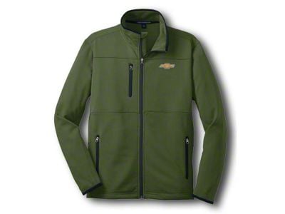 Chevy Jacket, Zippered Pique Fleece, Green