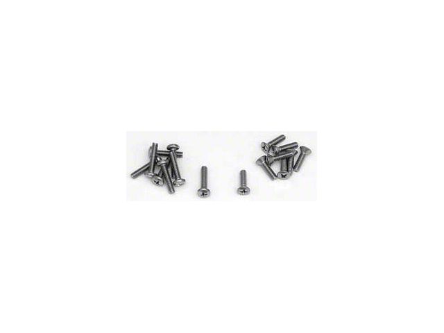 Chevy Lens Screw Set, Stainless Steel, 1955