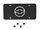 Chevy License Plate, Black, With Black 3D Circle Bowtie, 1955-1957