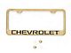 Chevy License Plate Frame, Gold, Chevrolet Block Letters, 1955-1957