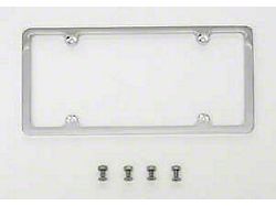 License Plate Frame, Polished, Billet Aluminum (55-57 Chevy Bel Air; 55-57 Chevy 150; 55-57 Chevy 210; 55-57 Chevy Nomad)
