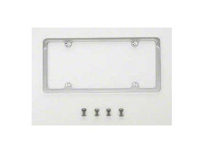 License Plate Frame,Polished,Billet Aluminum,55-72