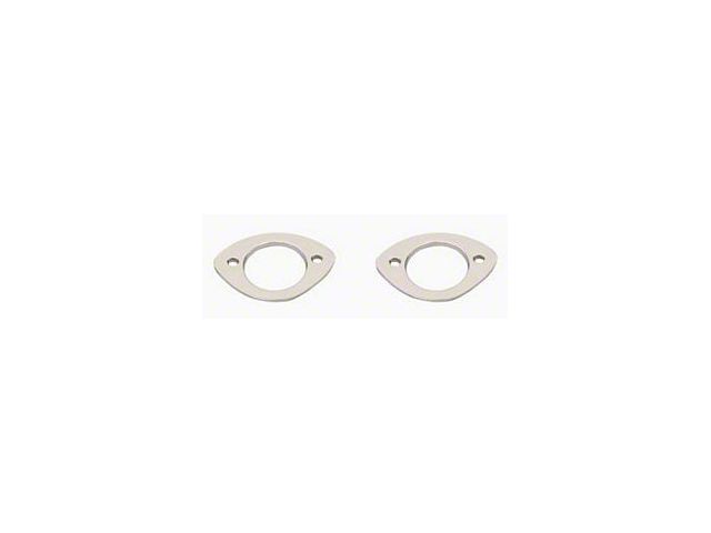 Chevy License Plate Light Bezels, Wagon, 1955-1957