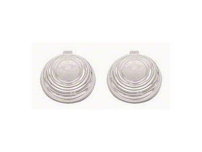 Chevy License Plate Light Lenses, 1955-1957