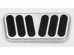 Lokar Aluminum Power Brake Pedal Cover With Rubber Inserts (55-57 Chevy Bel Air; 55-57 Chevy 150; 55-57 Chevy 210; 55-57 Chevy Nomad)