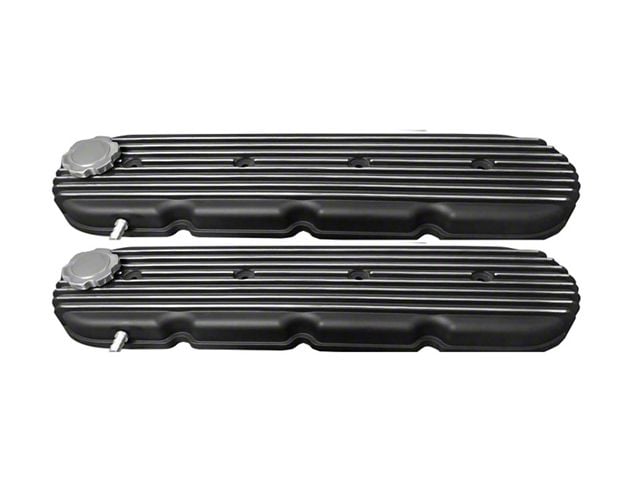 Chevy LS Black Fined Valve Cover