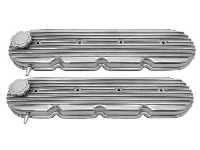 Chevy LS Polished Fined Valve Cover