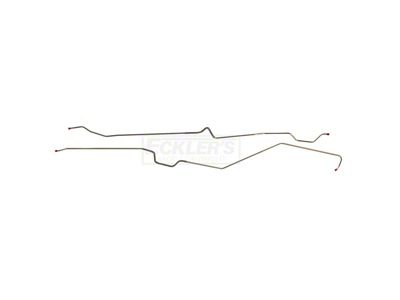 Chevy Main Fuel Line, 3/8 Inch, Hardtop, Stainless Steel 1965-1966