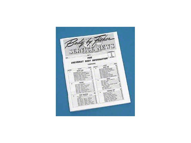 Chevy Manual, Fisher Service News, Number 1 Volume 14-1, 1955
