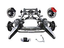 Chevy Custom Modern Chassis, Upgrades - Ridetech ShockWave, 13 Wilwood Brake, Polished SS Arms & Bars, 1955-1957