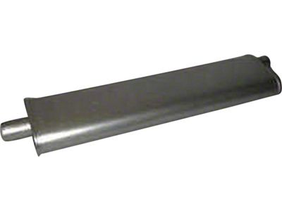 Muffler,Aluminized,Short, 23 Body Length, 28 Overall