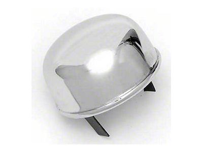 Chevy Oil Breather Cap, Push-In, Chrome, 1955-1957