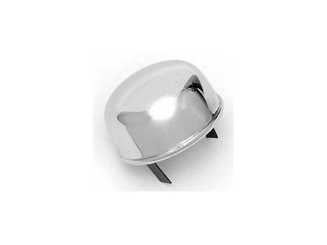 Chevy Oil Breather Cap, Push-In, Chrome, 1955-1957