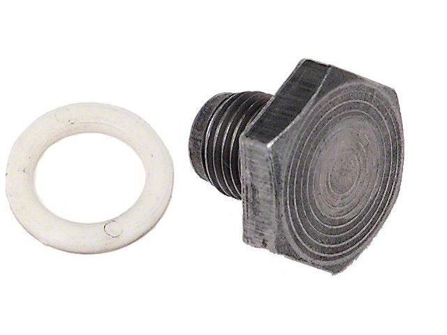 Chevy Oil Pan Drain Plug & Gasket, 1955-1957