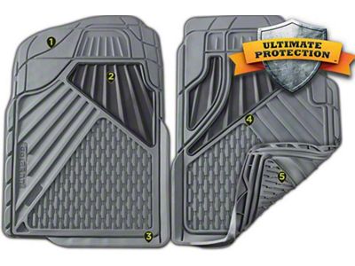 Chevy Or GMC Mid Size Truck Floor Mat Set, Two Piece 1982-2014