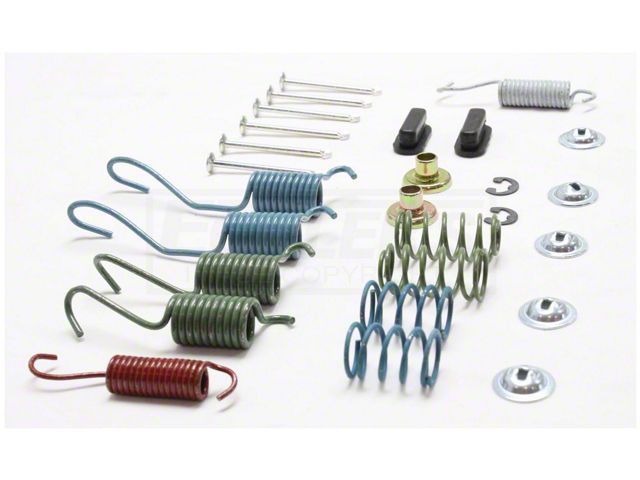 Chevy Or GMC S-10 And S-15 Truck, Blazer Or Jimmy, Drum Brake Hardware Kit, Rear, 1982-2002