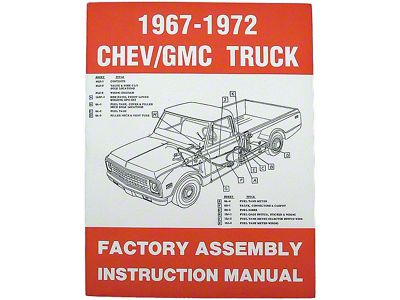 1967-1972 Chevy Truck Factory Assembly Manual
