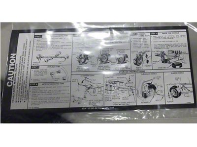 Chevy-GMC Jack Instruction Decal,1985-1986
