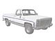 Chevy Or GMC Truck Molding, Fleetside, Lower, Right, Front,8 Foot Bed, 1973-1980