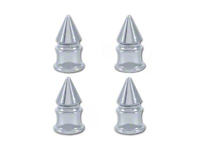 Chevy Or GMC Truck Valve Stem Caps, Chrome Spike, 1947-1987