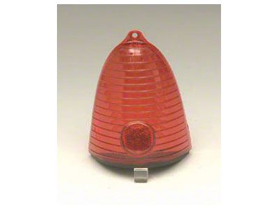 Chevy Outer Taillight Lenses, Red, 1955