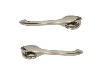 OPR Chevy Outside Door Handles, Front Or Rear, 4-Door Hardtop, 1956-1957