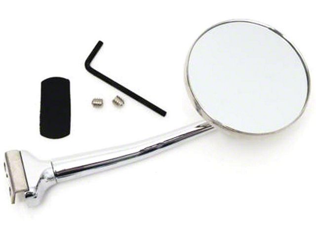 Chevy Outside Rear View Mirror, 3 Peep With Straight Arm, 1949-1954