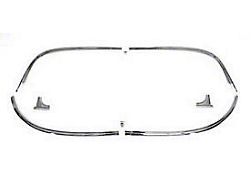 Restored Windshield Molding Set; Stainless Steel (1957 150 Hardtop, 210 Hardtop, Bel Air Hardtop, Nomad)