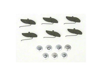 OPR Chevy Paint Divider Molding Clip Set, Upper, Bel Air, 1956