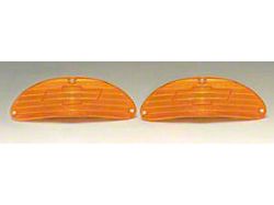 Chevy Parking Light Lenses, With Bowtie Logos, 1955