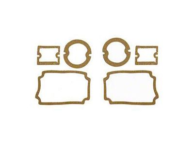 Parking Light,Taillight & Back-Up Light Lens Gasket Set,1956