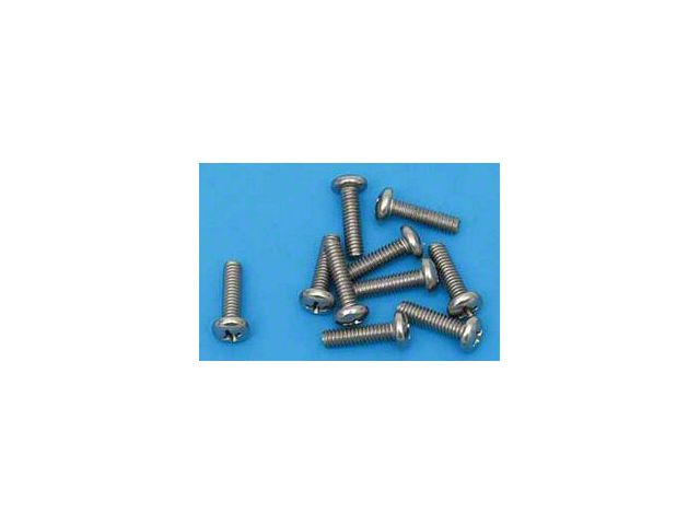 Chevy Parking Light & Taillight Lens Screw Set, Stainless Steel, 1957